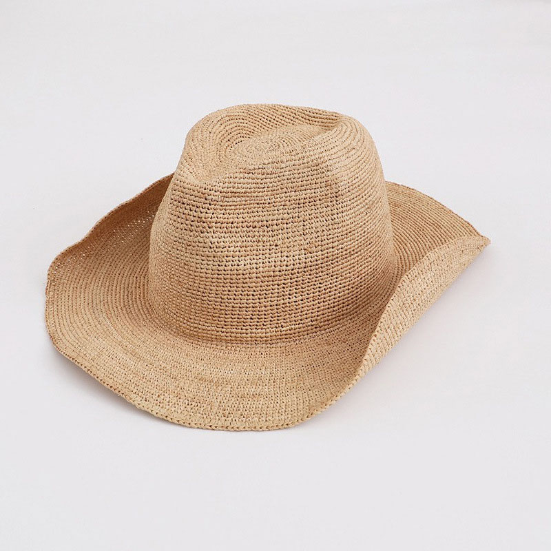 Bucket Hat Straw - Natuurlijke Raffia Strohoed Voor Vrouwen Breedte