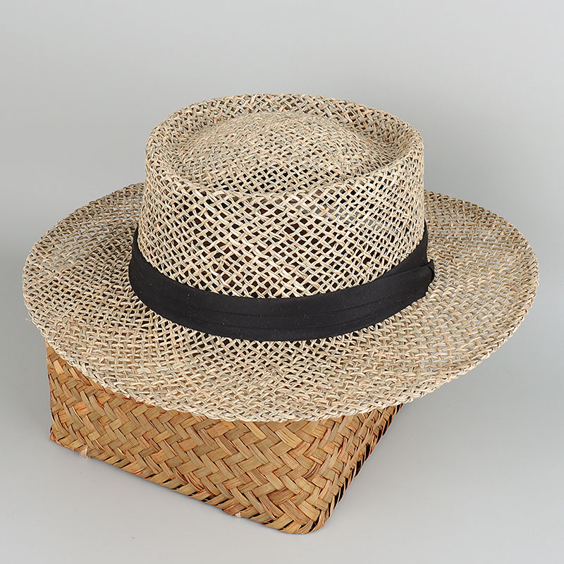 Bucket Hat Straw - 100% Natuurlijke Grassen Panama Strand Zonnehoed
