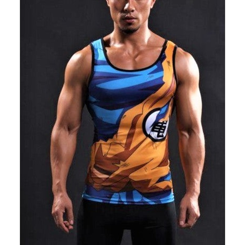 Tank Top Muscle - 2026 Zomer Anime Goku Cosplay Outdoor
