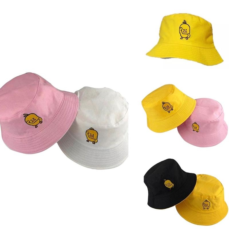 Packable Hat Nylon - Dames Heren Zomer Gele Eend Geborduurde