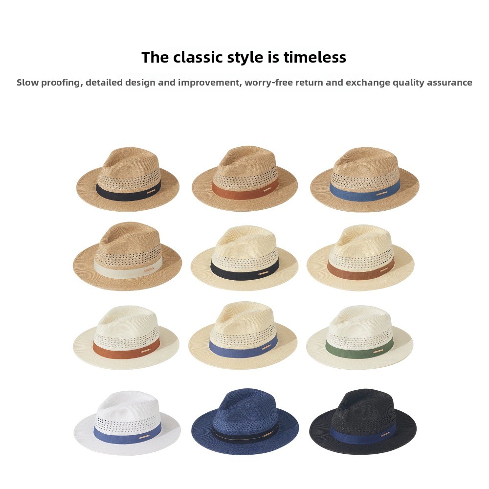 Bucket Hat Straw - Big Size 60cm Panama Jazz Strohoed