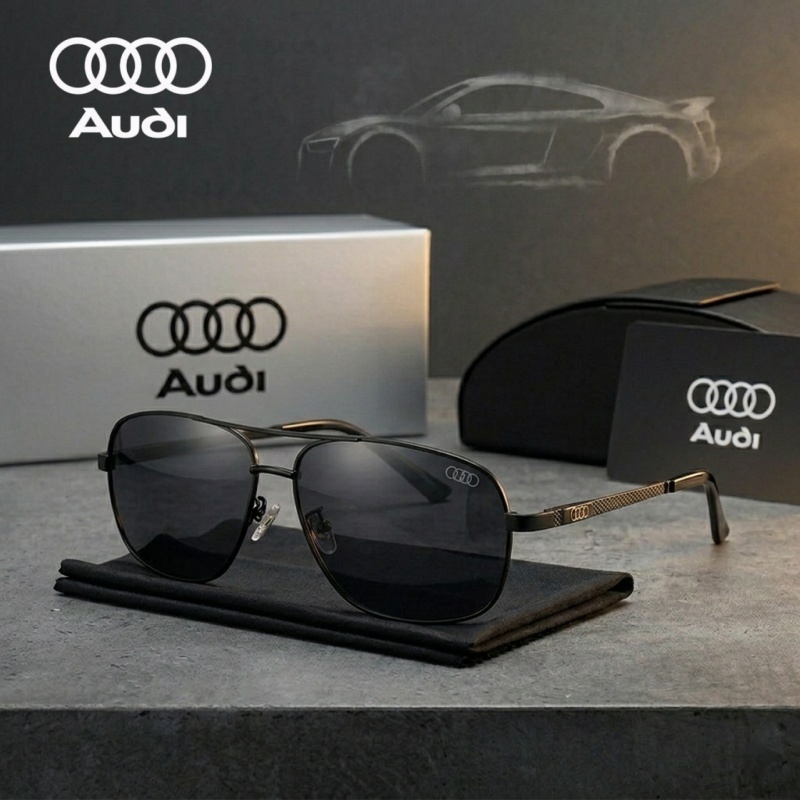 Luxe AUDI zonnebrillen, gepola - Sunglasses Aviator Polarized recensie en prijs