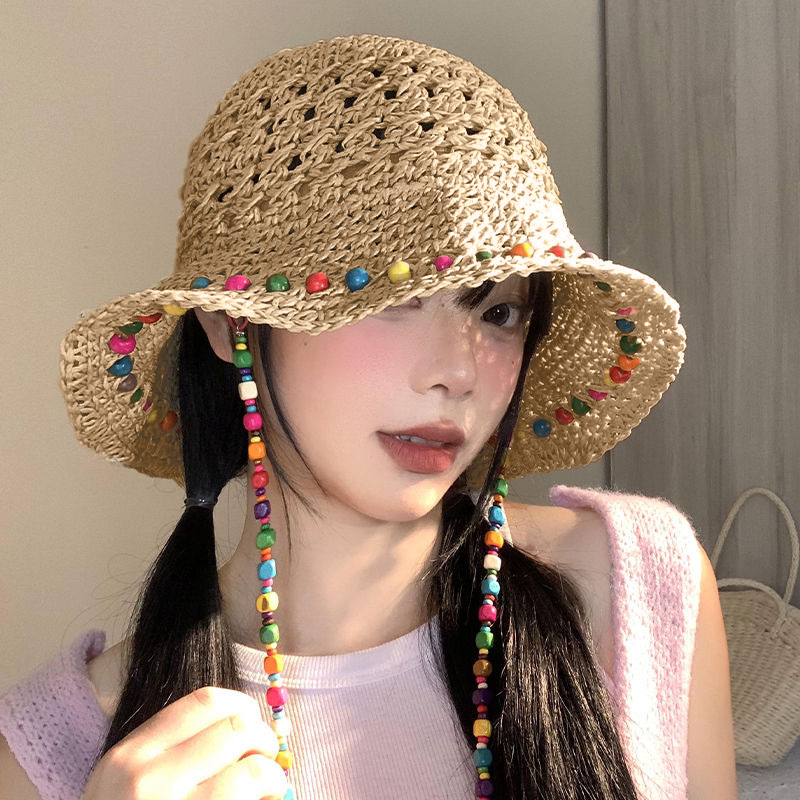 Retro veelzijdige holle grote  - Bucket Hat Straw recensie en prijs
